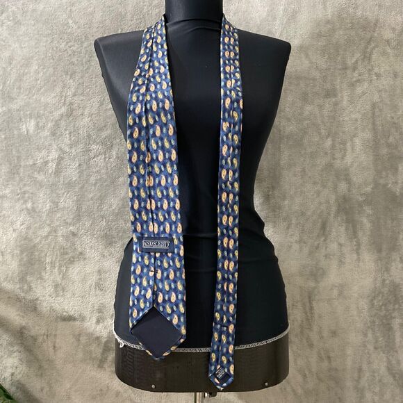 Lands' End Men's Silk paisley /silk wool plaid Ties Lot Of 2 Handsewn in USA - Picture 15 of 15